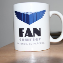 Cană personalizată pentru angajații FAN Courier